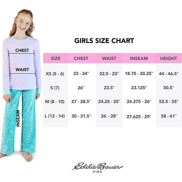 Eddie Bauer Kids Happy Dreams 4-Piece Mix & Match Sleep Set (L 14/16) - Picture 15 of 15